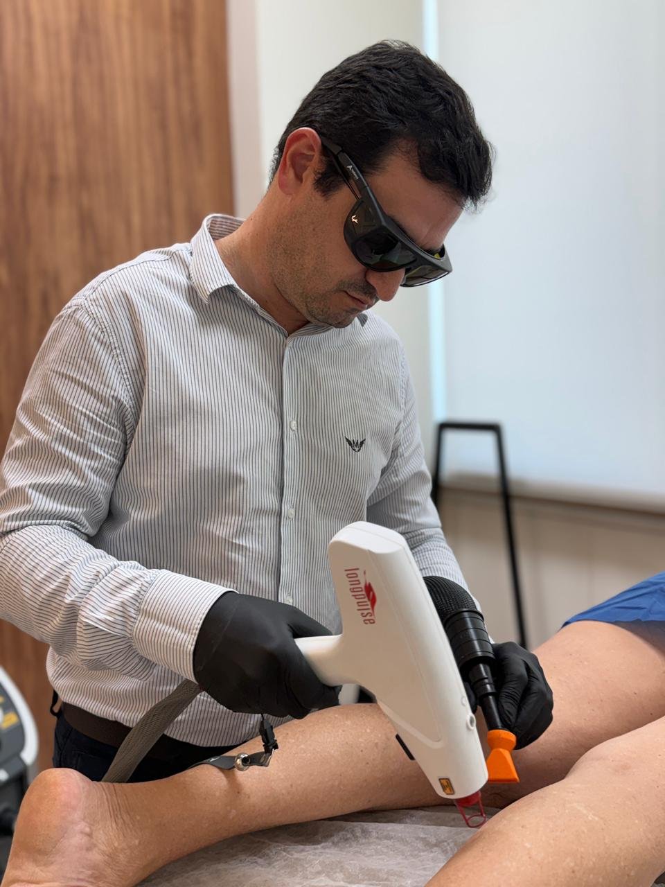 Fleboscopia para laser transdérmico